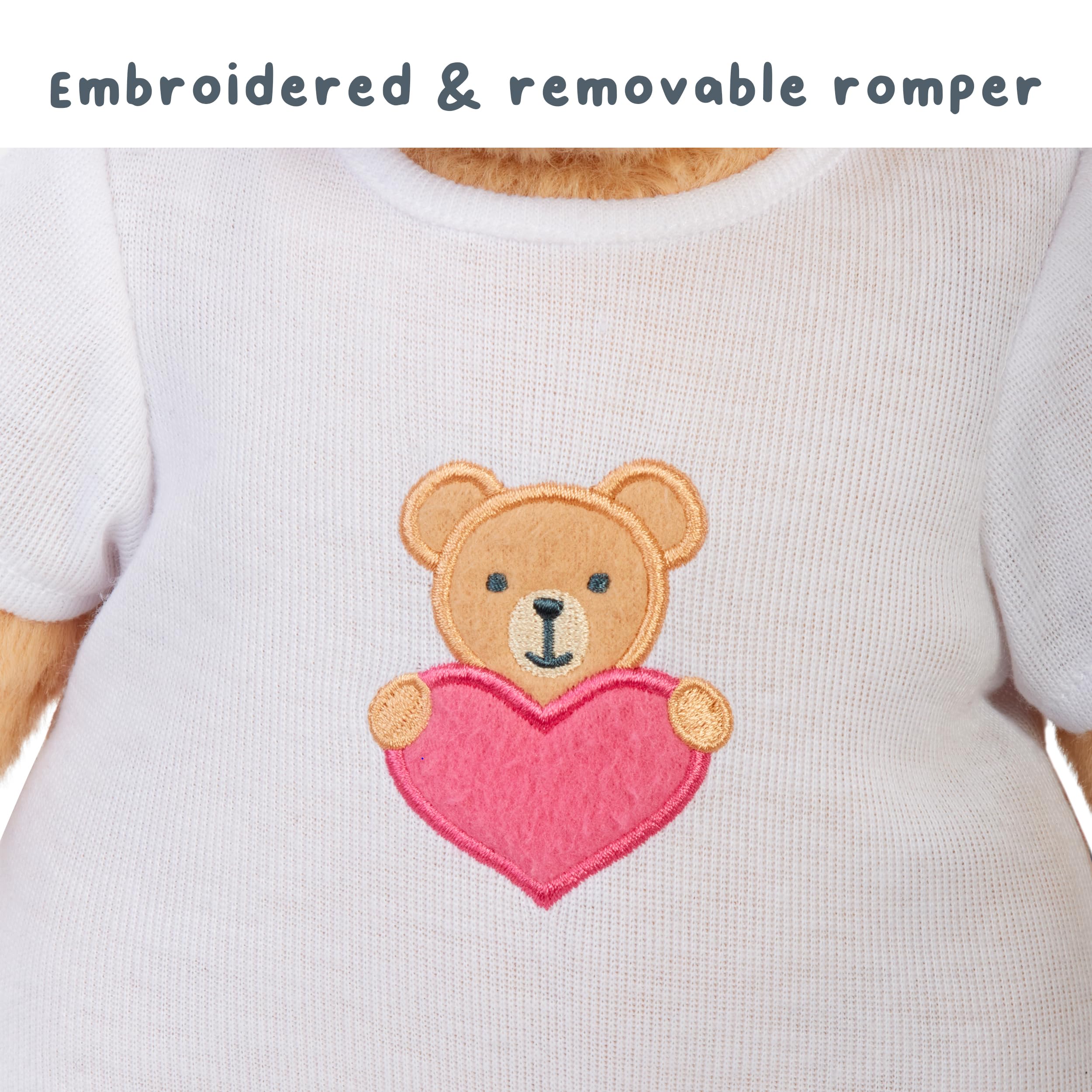 Baby Born My Teddy Bear - Soft and Cuddly, Posable, Removable Outfit - Image 6