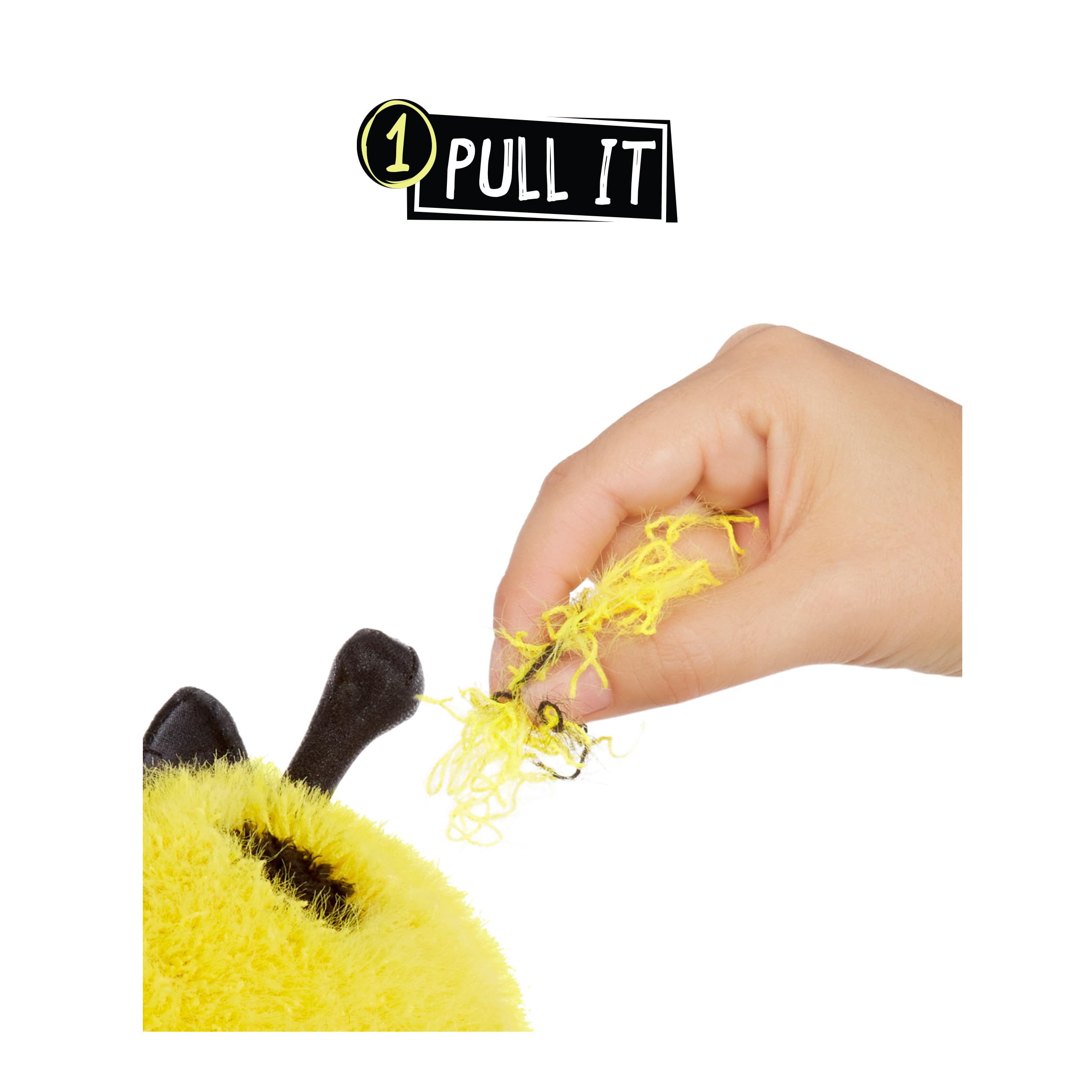Fluffie Stuffiez Bee Small Collectible Feature Plush - Surprise Reveal Unboxing Huggable Tactile Play Fidget DIY Ultra Soft Fluff - Image 3