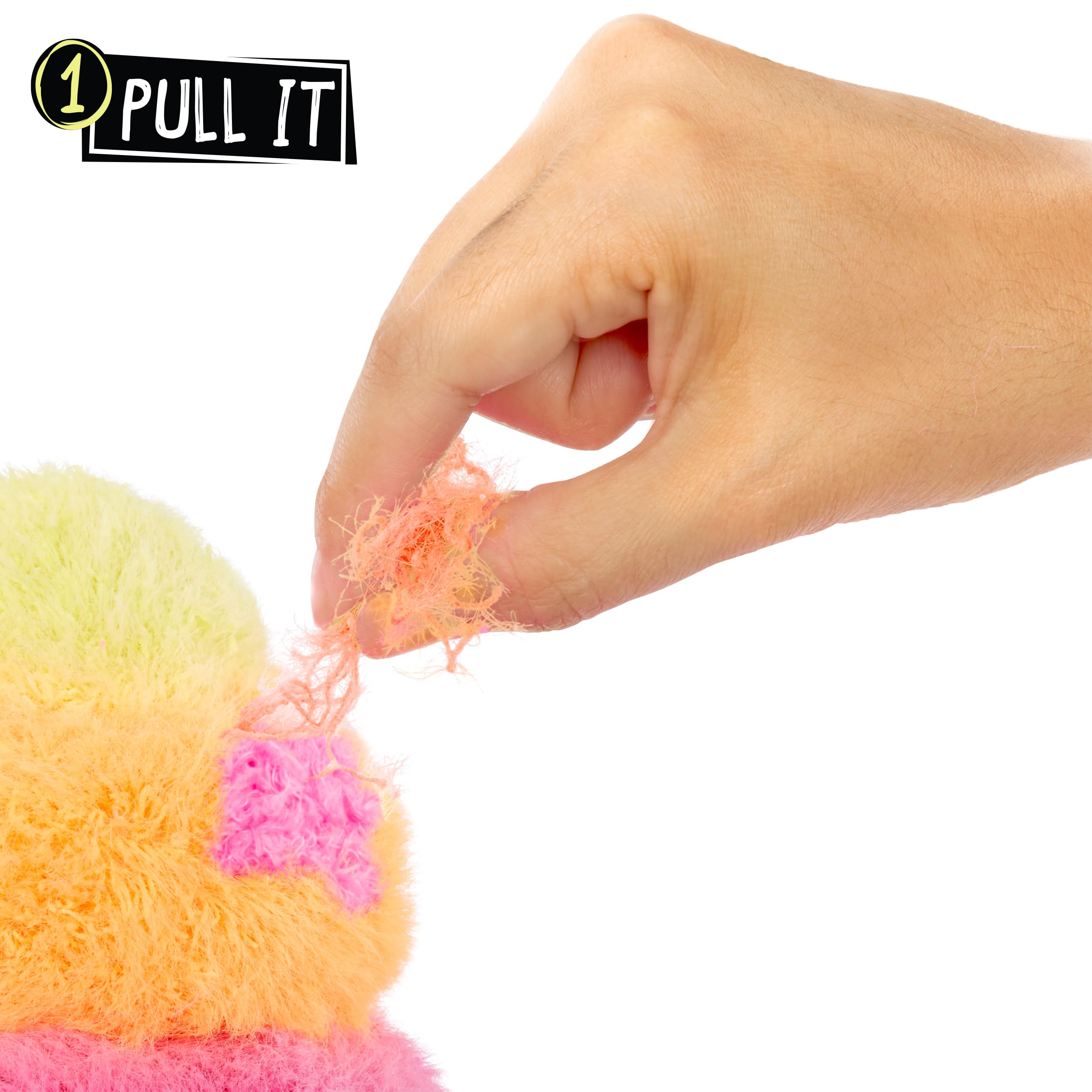 Fluffie Stuffiez Ice Cream Small Collectible Feature Plush - Surprise Reveal Unboxing with Huggable ASMR Fidget DIY Fur Pulling, Ultra Soft Fluff - Image 3