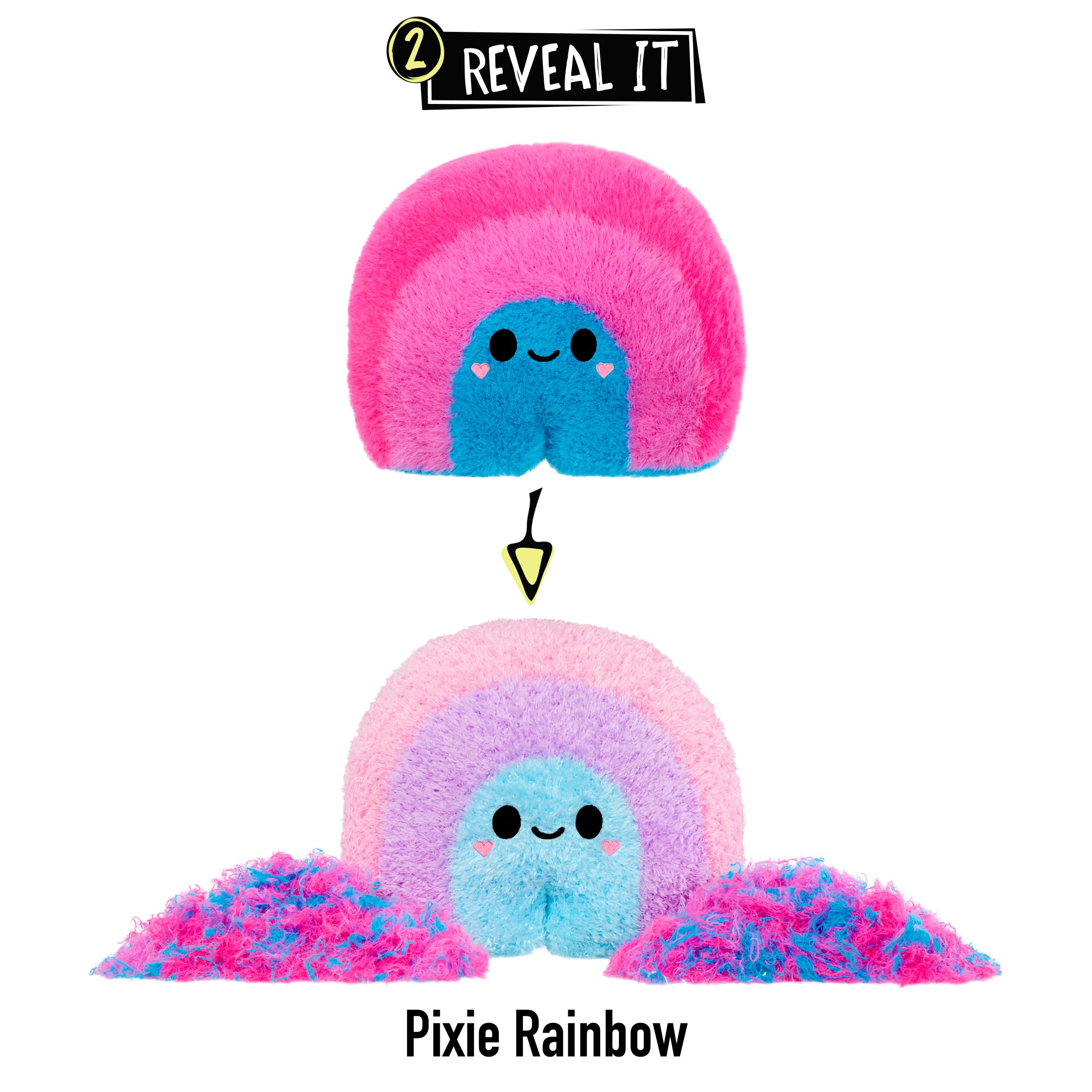 Fluffie Stuffiez Rainbow Large Collectible Feature Plush 11" - Surprise Reveal Unboxing with Huggable ASMR Fidget DIY Fur Pulling, Ultra Soft Fluff - Image 5