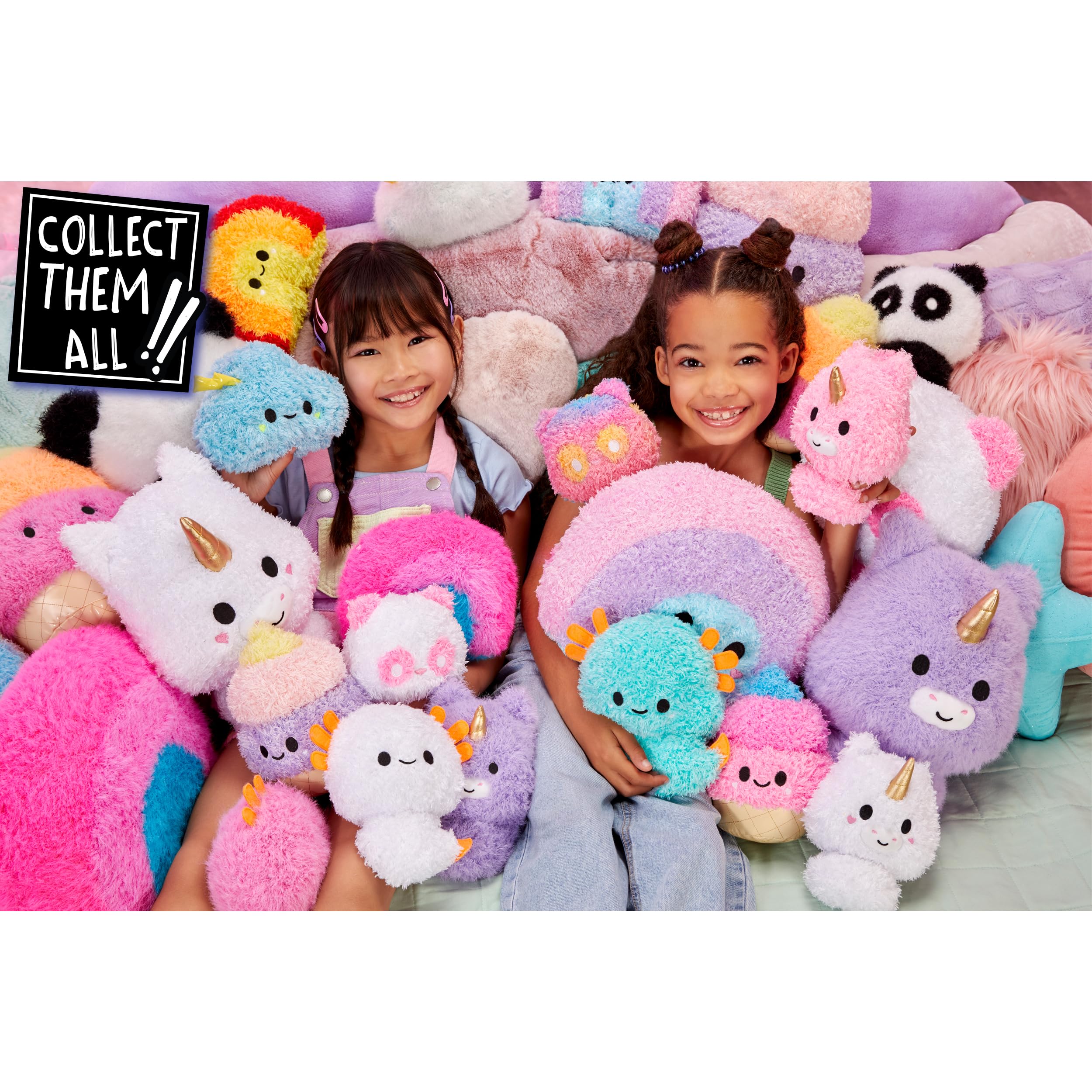 Fluffie Stuffiez Rainbow Large Collectible Feature Plush 11" - Surprise Reveal Unboxing with Huggable ASMR Fidget DIY Fur Pulling, Ultra Soft Fluff - Image 7