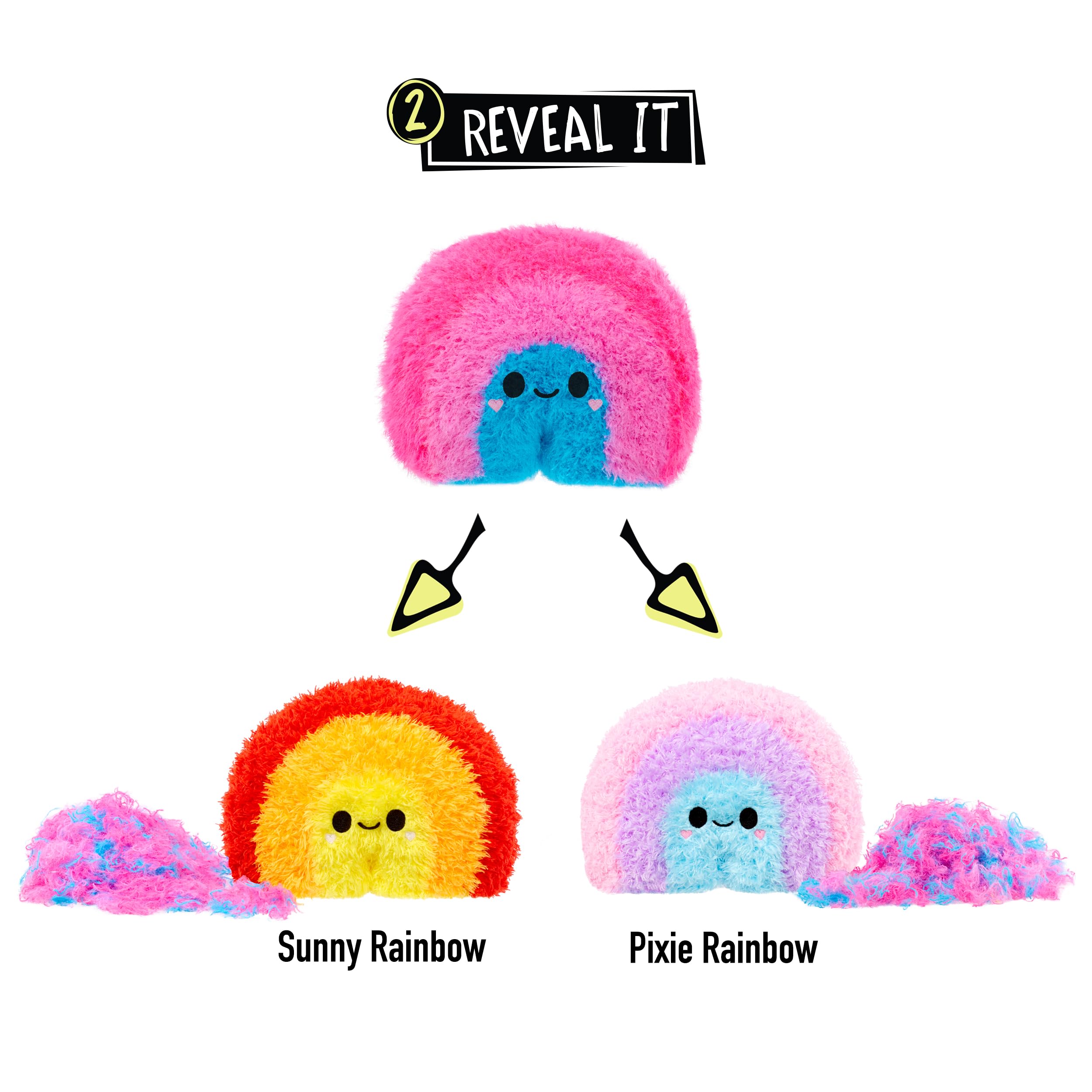 Fluffie Stuffiez Rainbow Small Collectible Feature Plush - Surprise Reveal Unboxing with Huggable ASMR Fidget DIY Fur Pulling, Ultra Soft Fluff - Image 4