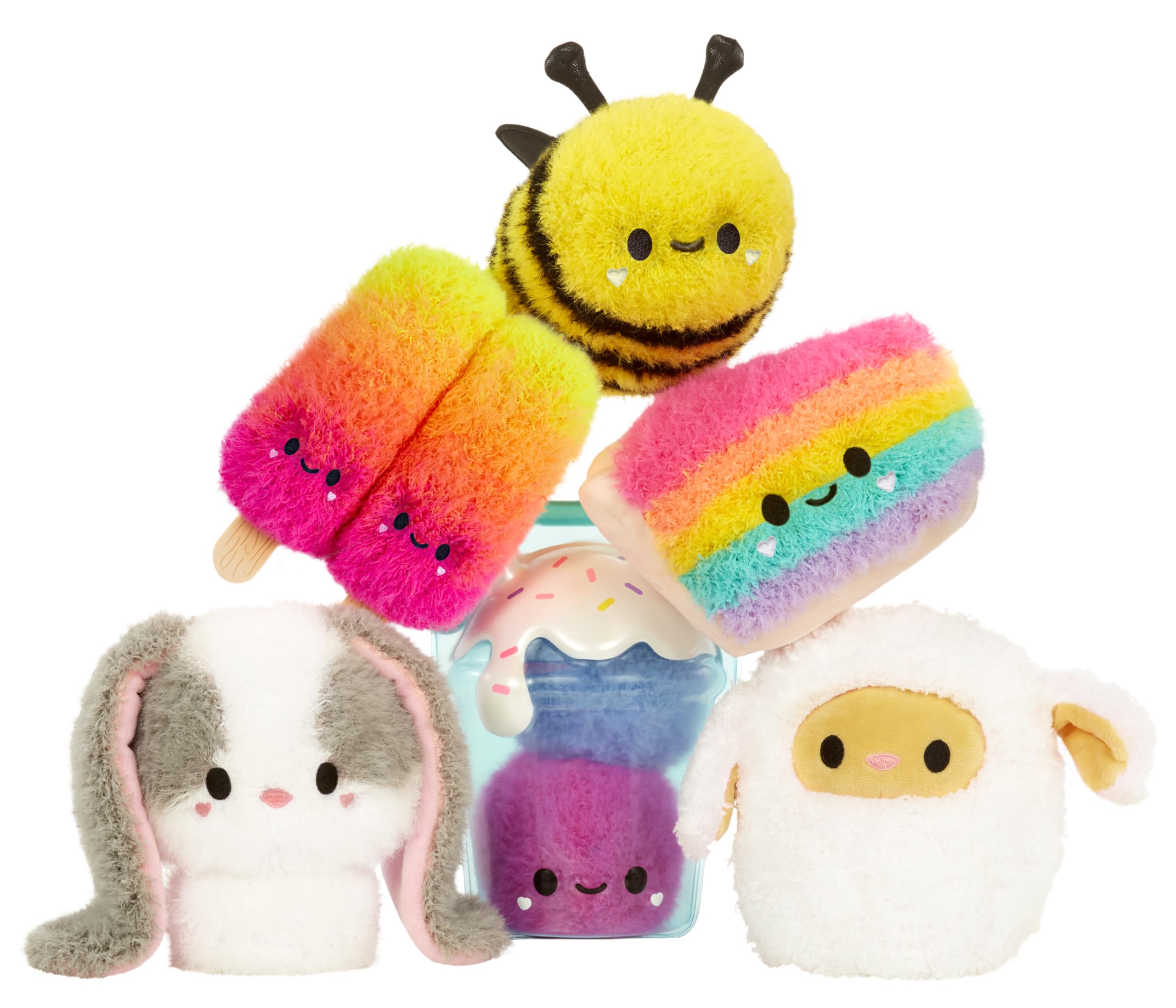 Fluffie Stuffiez Bee Small Collectible Feature Plush - Surprise Reveal Unboxing Huggable Tactile Play Fidget DIY Ultra Soft Fluff - Image 7
