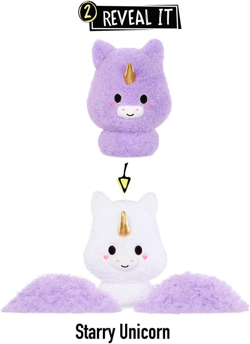 Fluffie Stuffiez Unicorn Large Collectible Feature Plush 11" - Surprise Reveal Unboxing with Huggable ASMR Fidget DIY Fur Pulling, Ultra Soft Fluff - Image 3