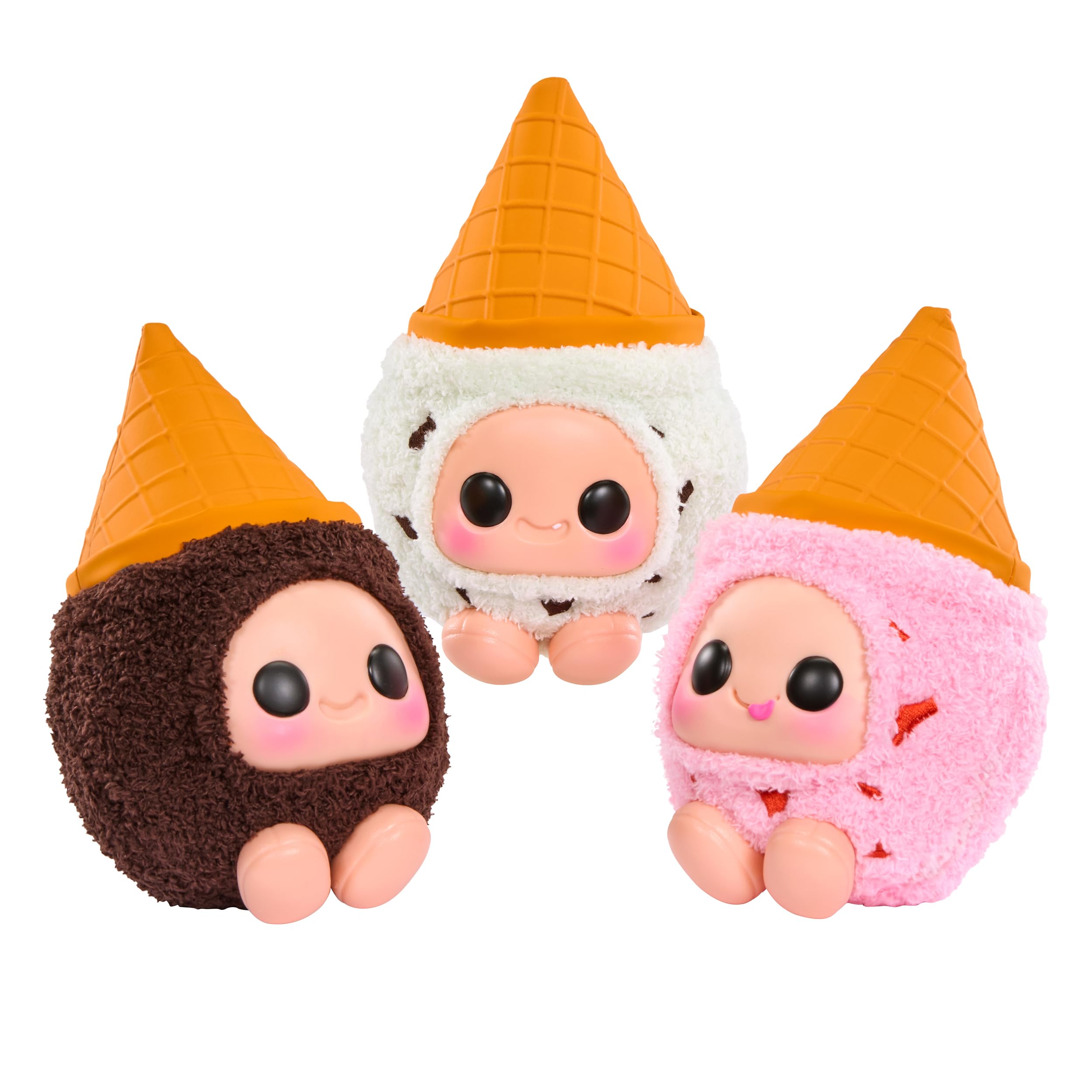 Hyojo Breyer’s Ice Cream Cone Series, Blind Box Collectible Plush, Limited Edition, 3 to Collect, Chocolate, Mint Chocolate Chip and Strawberry, Great Gift for All Ages - Image 9