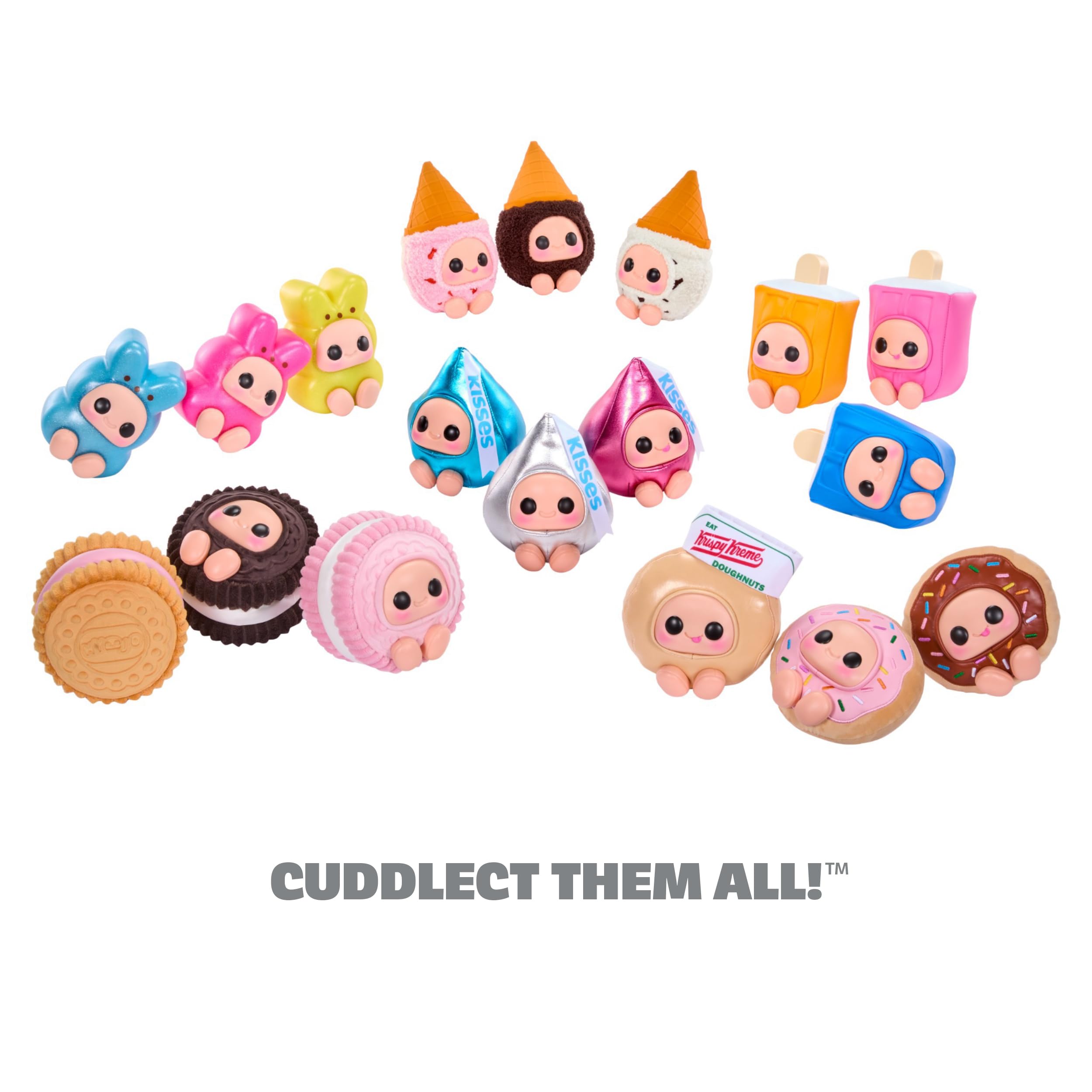 Hyojo Krispy Kreme Doughnuts Series, Blind Box Collectible Plush, Limited Edition Toy Gift for All Ages, 3 to Collect, Chocolate & Strawberry Iced, and Original Glazed with a Signature Hat - Image 3