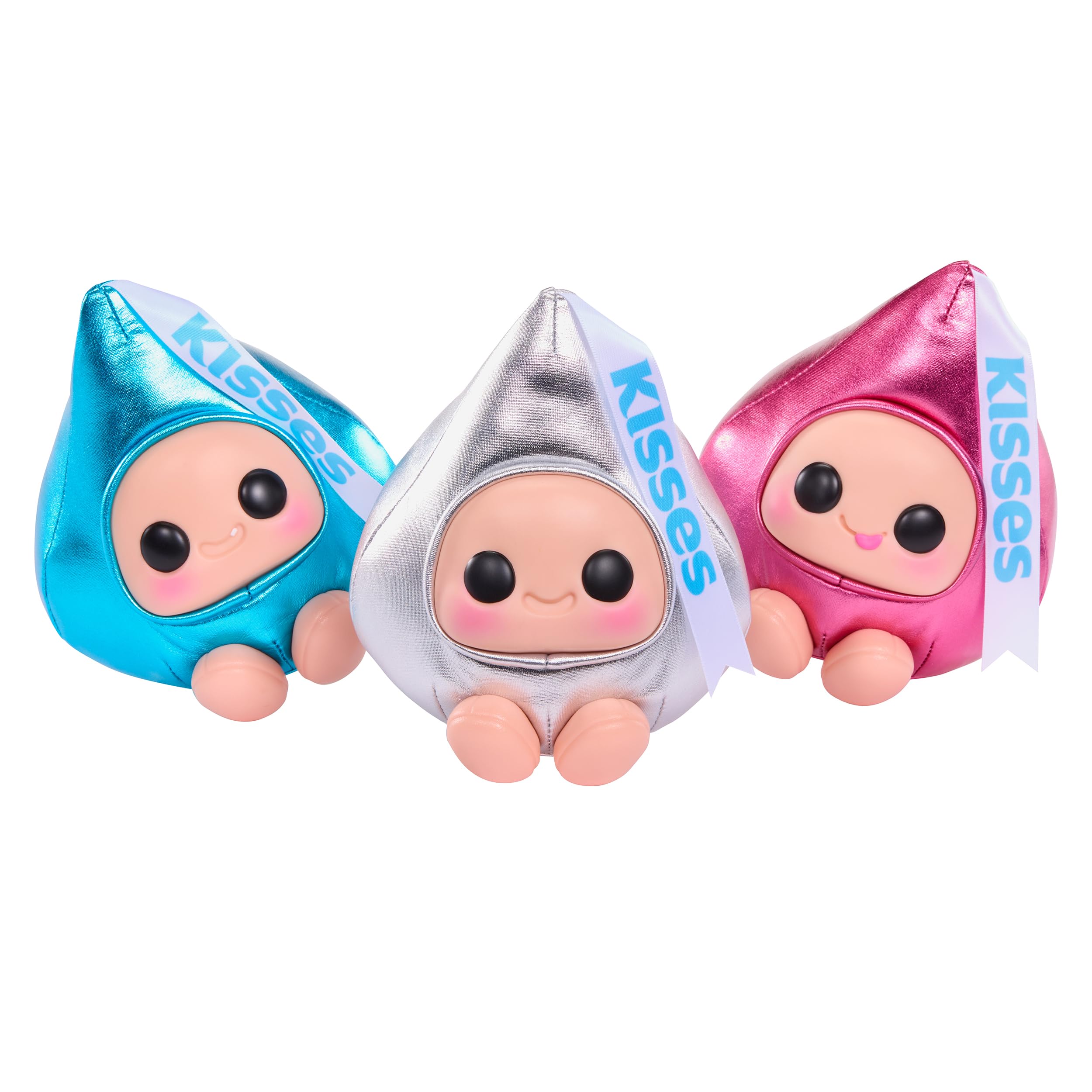 Hyojo Hershey’S Kisses Series, Blind Box Collectible Plush, Limited Edition Toy Gift for All Ages, 3 to Collect, Blue, Silver & Pink Foil - Image 9