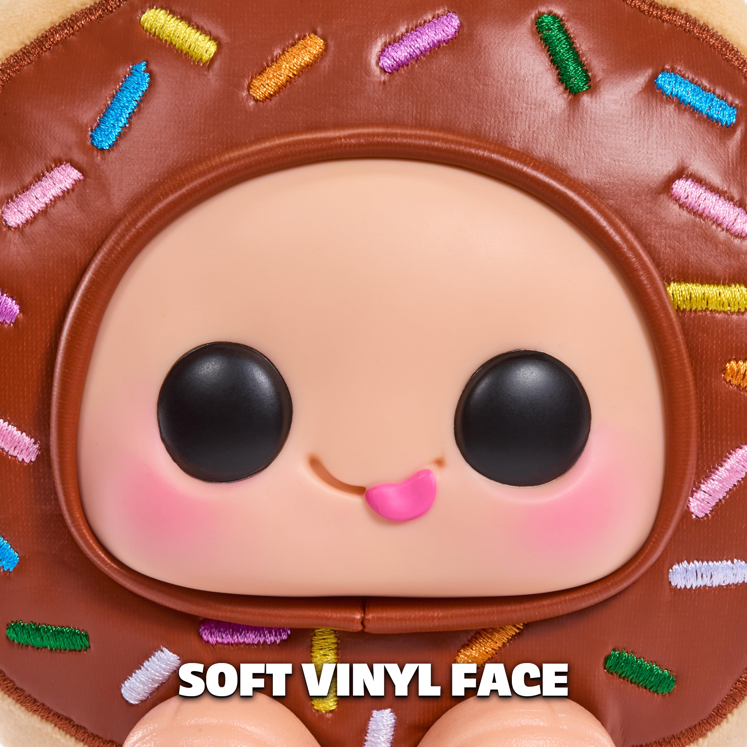 Hyojo Krispy Kreme Doughnuts Series, Blind Box Collectible Plush, Limited Edition Toy Gift for All Ages, 3 to Collect, Chocolate & Strawberry Iced, and Original Glazed with a Signature Hat - Image 6