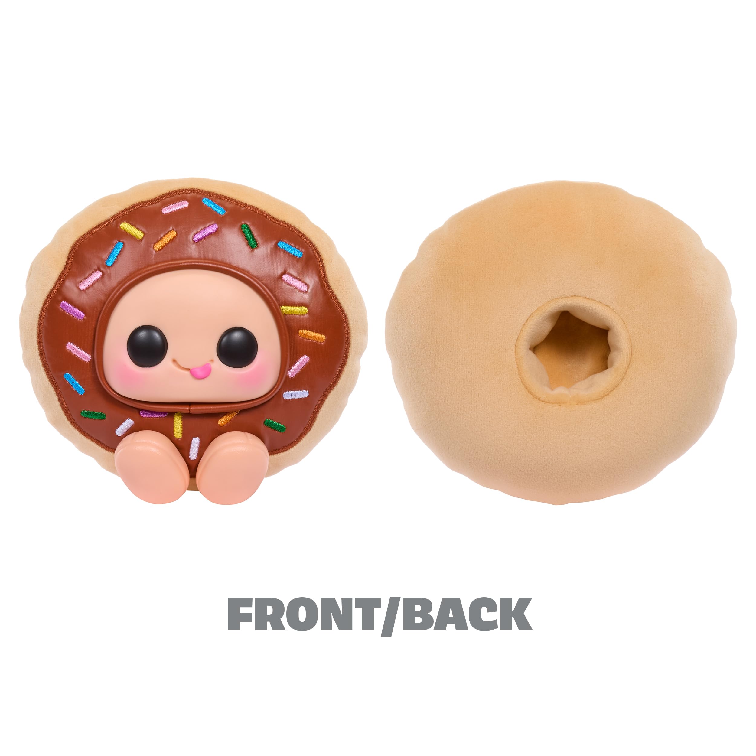 Hyojo Krispy Kreme Doughnuts Series, Blind Box Collectible Plush, Limited Edition Toy Gift for All Ages, 3 to Collect, Chocolate & Strawberry Iced, and Original Glazed with a Signature Hat - Image 8