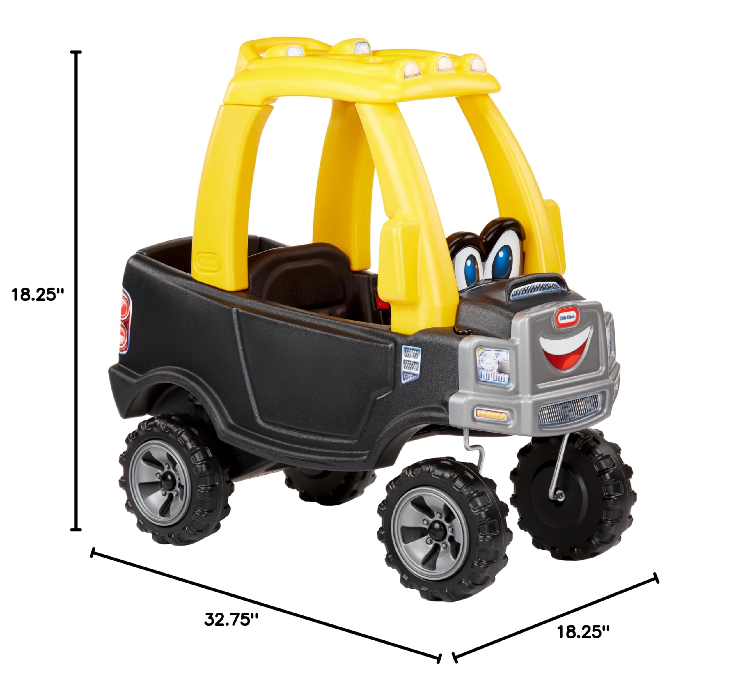 Little Tikes Cozy Truck Ride-On - Black - Image 7