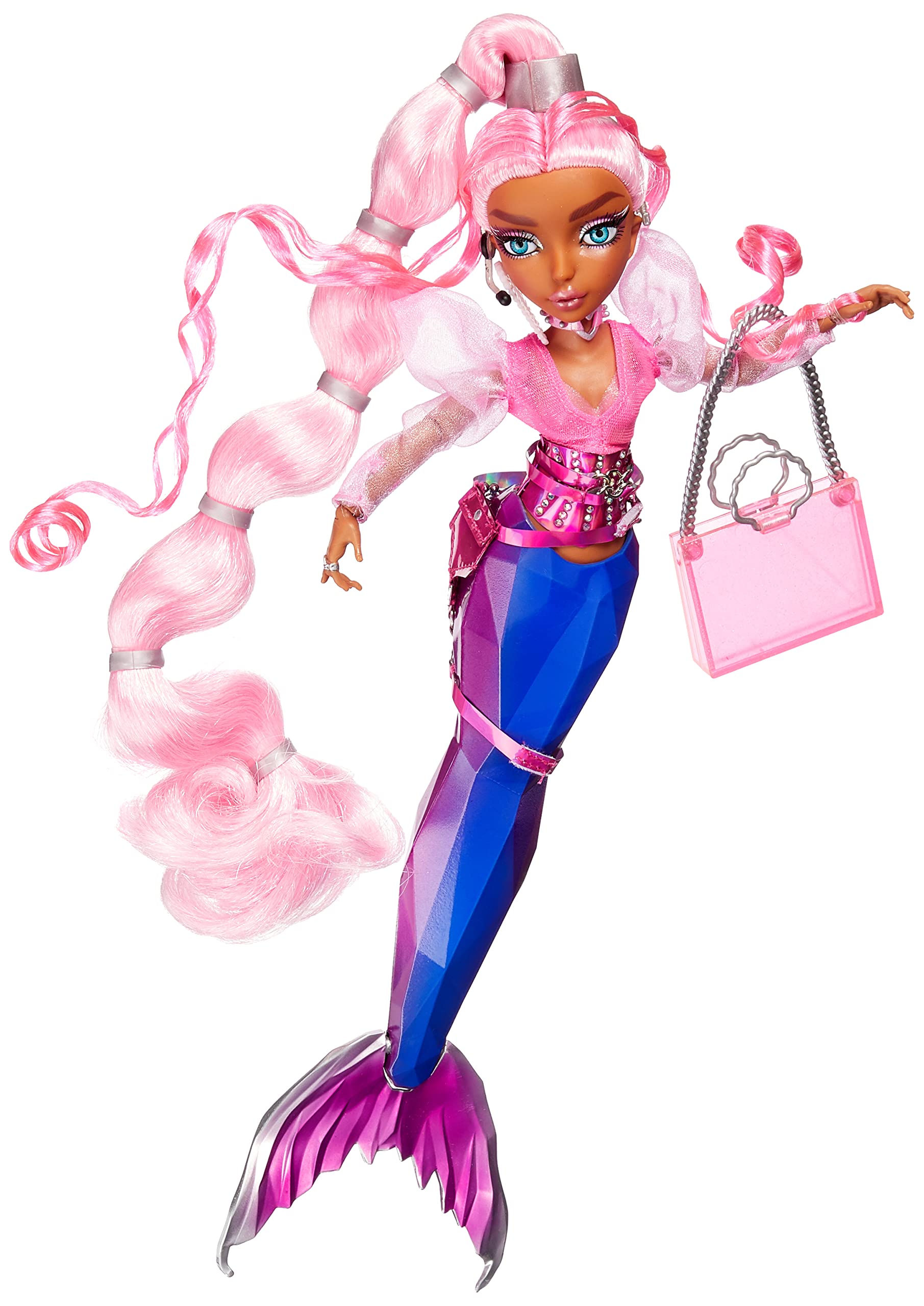 MERMAZE Color Change Harmonique Mermaid Doll with Stylish Accessories, Poseable, Ages 4-12+ - Image 4