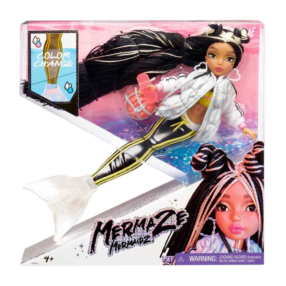 MERMAZE MERMAIDZ Jordie Color Change Fashion Doll, Stylish Hair & Tail, Poseable, Ages 4-12, 580836 , 13.5 Inch - Image 4