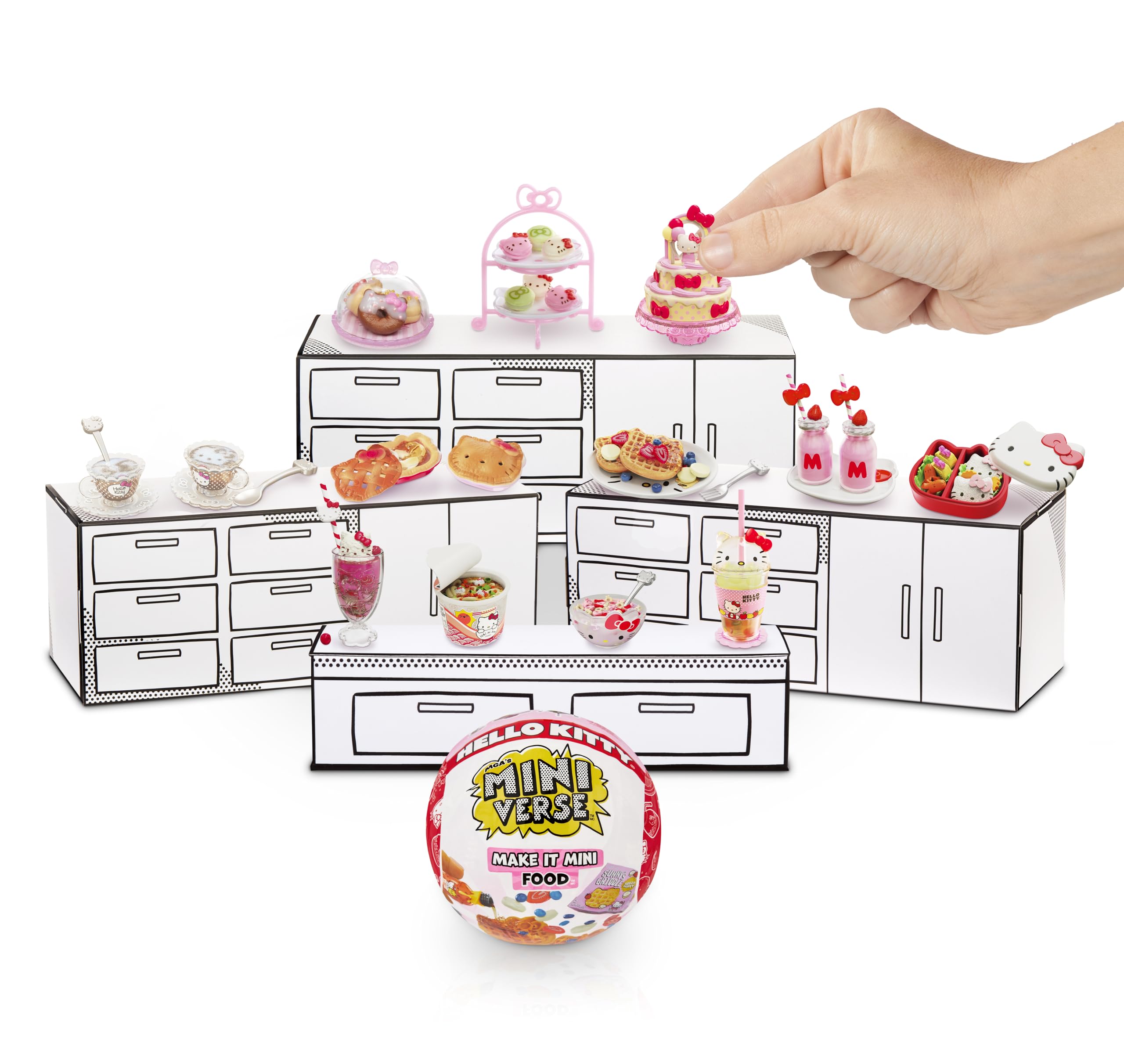 MGA's Miniverse Make It Mini Food Hello Kitty (2 Pack), Mini Collectibles, Sanrio, Mystery Blind Packaging, DIY, Crafts, Resin Play, Replica Food, Novelty, NOT Edible, 8+ - Image 6