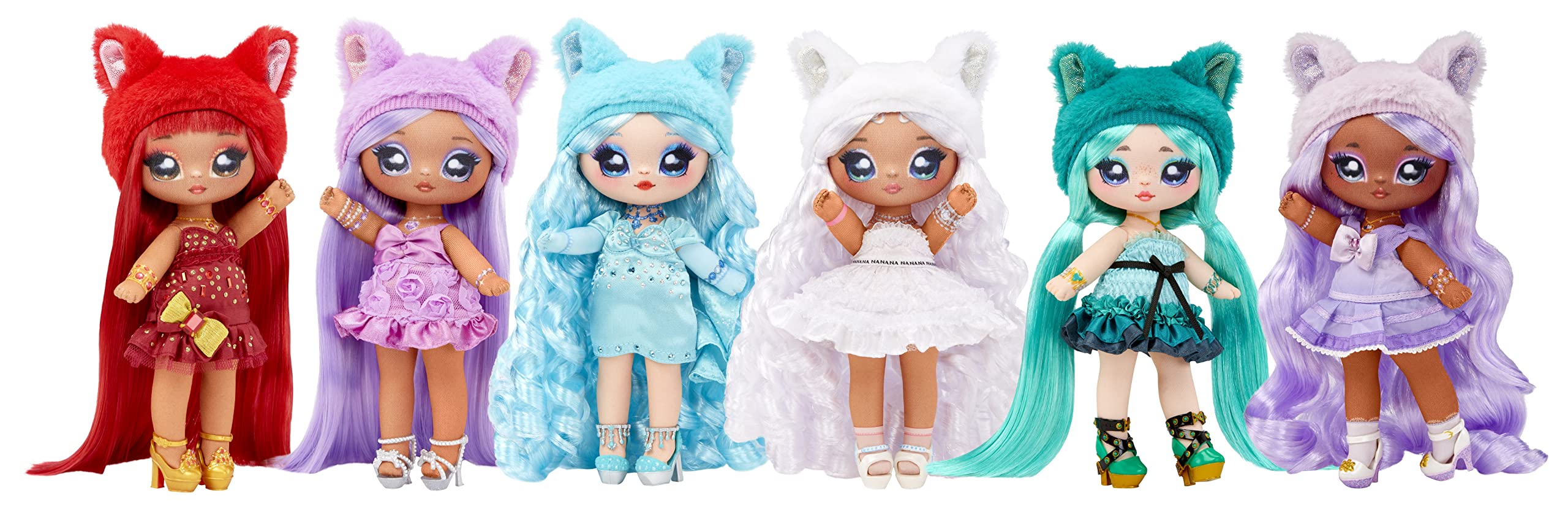 Na Na Na Surprise Sweetest Gems April Sparkles 7.5" Fashion Doll Diamond Birthstone Inspired with White Hair, Ruffle Satin Dress & Brush, Poseable, Great Toy Gift Girls Boys Ages 5 6 7 8+ Years - Image 7