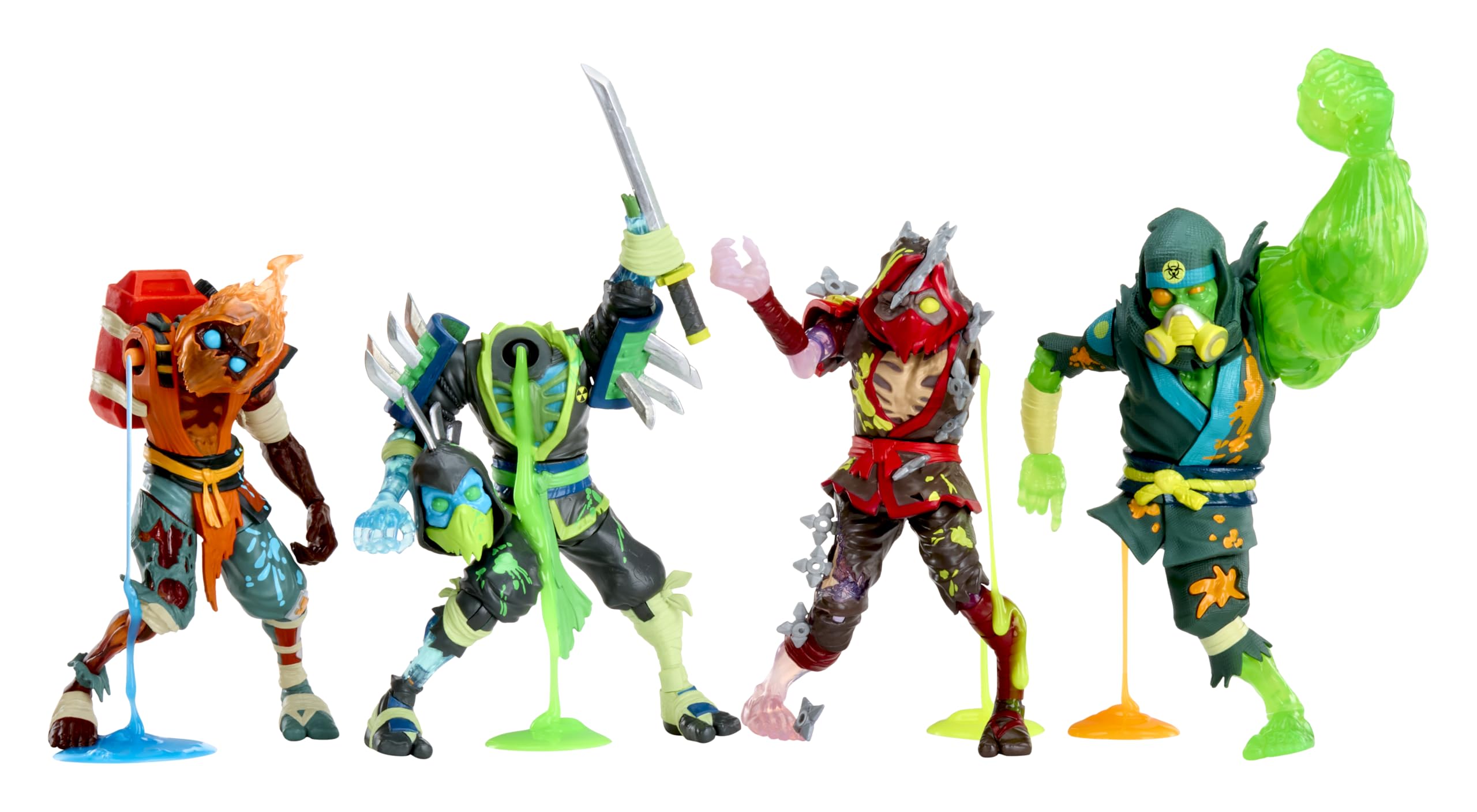 Ninjombie Action Figure - Scorchstrike, Boys Action Ninja Zombie Slime Monster Action Figure, Ages 6 + - Image 8